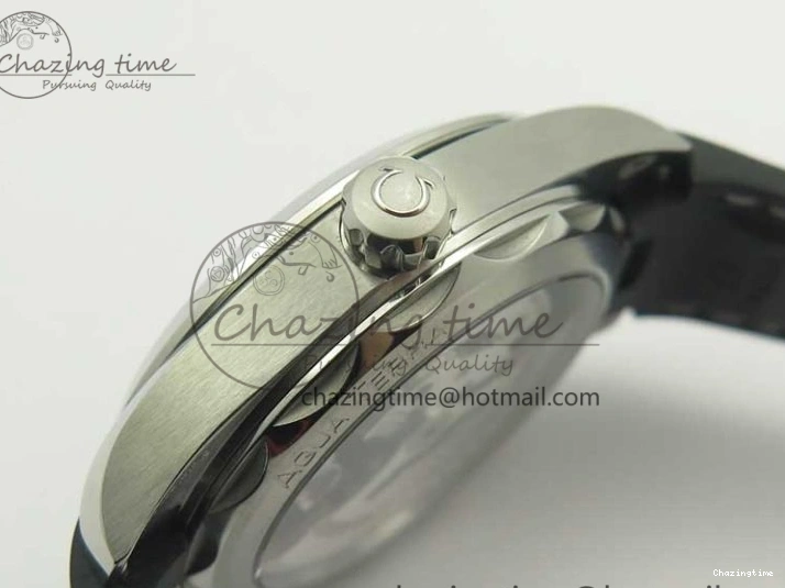 0317 Aqua Terra 150M Master Chronometers VSF 1:1 Best Edition Black Dial SS Hand on Black Rubber Strap A8900 Super Clone Unisex 8005